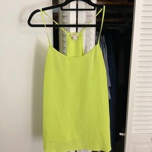 J. Crew Factory neon green tank